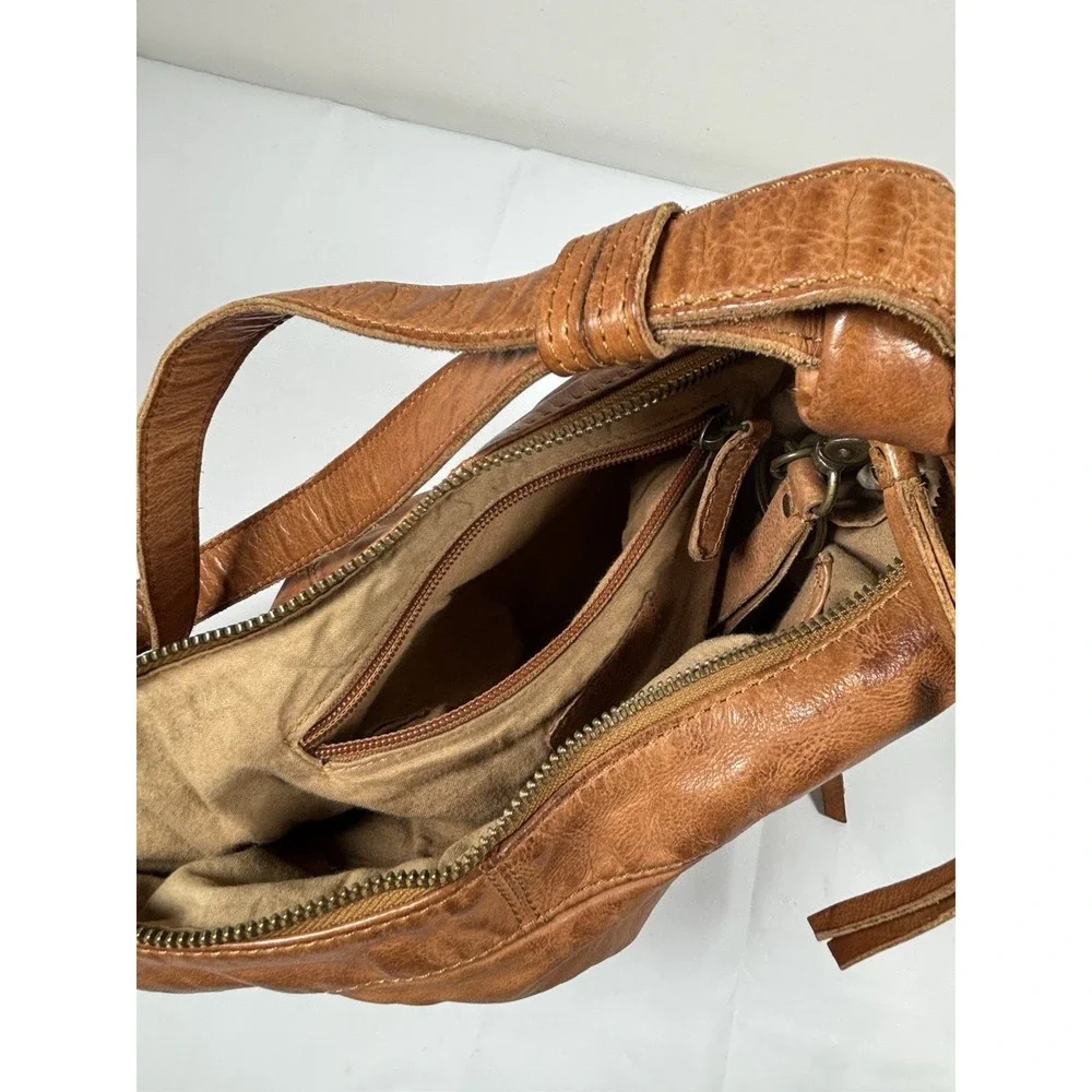 Frye & Co. Jolie Washed Leather Hobo Bag Boho Retro Cottagecore Prairie Country